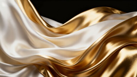 金丝缎面绸缎的流动光影