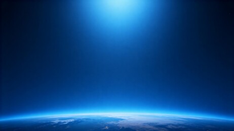 地球边缘太空景象