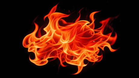 炽热燃烧的火焰