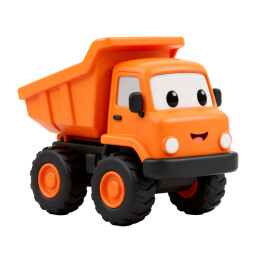 卡通橙色翻斗车可爱造型