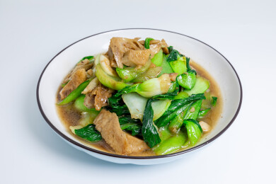 青菜炒面筋