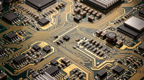电路板特写电子元件