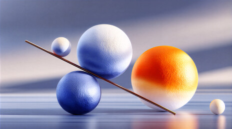 球体与杠杆的平衡艺术