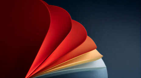 渐变色彩纸扇面