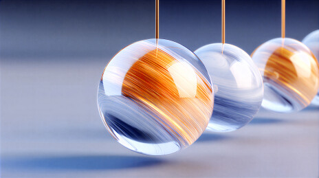 悬挂的艺术玻璃球