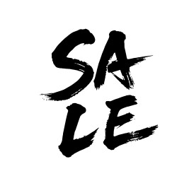 SALE矢量书法手写毛笔字