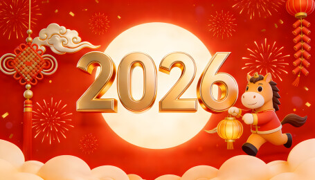2026金数字马提灯笼庆新春