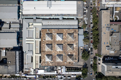 哈萨克斯坦阿拉木图绿巴扎航拍