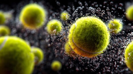 高速网球清晰运动轨迹