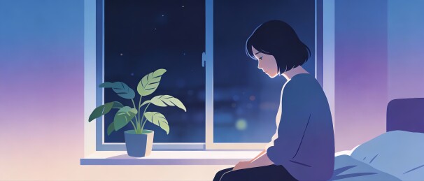 窗前失眠的人