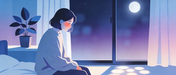 窗前失眠的人