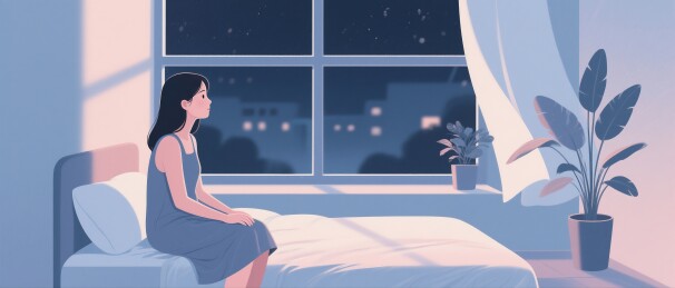 窗前失眠的人