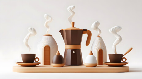极简风格咖啡器具套装
