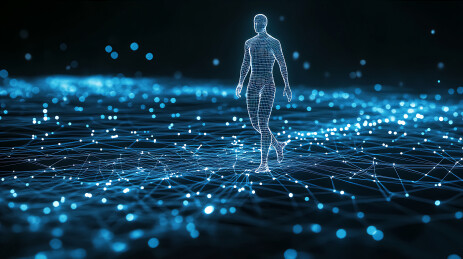 元宇宙数据流道路行驶的数字人