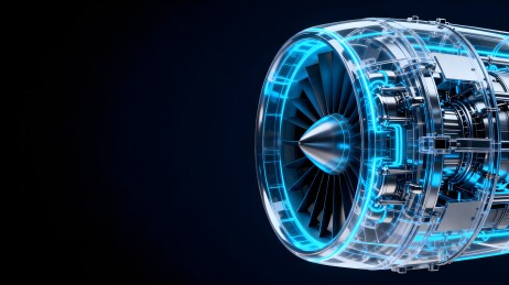 科技感引擎机械结构展示