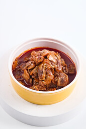 夏季大排档美食香辣炒血蛤肉