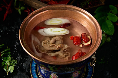 迷你小火锅清汤高汤锅底