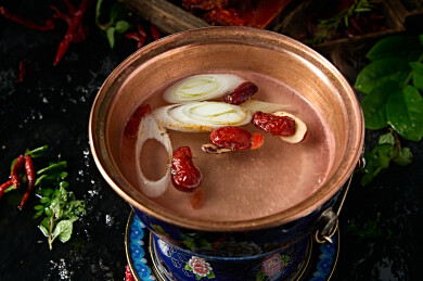 迷你小火锅清汤高汤锅底