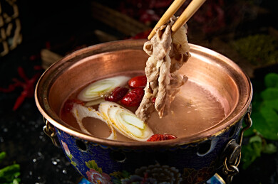 迷你小火锅清汤高汤锅底