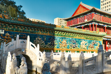 河北省张家口市宣化区九龙壁建筑景观