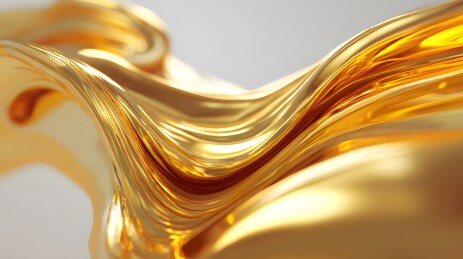 金色流动液体艺术抽象背景