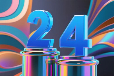 数字奖项插画