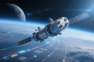 太空航天器飞行场景