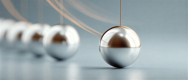 牛顿摆球摆动示意图