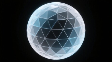 透明几何球形装饰图