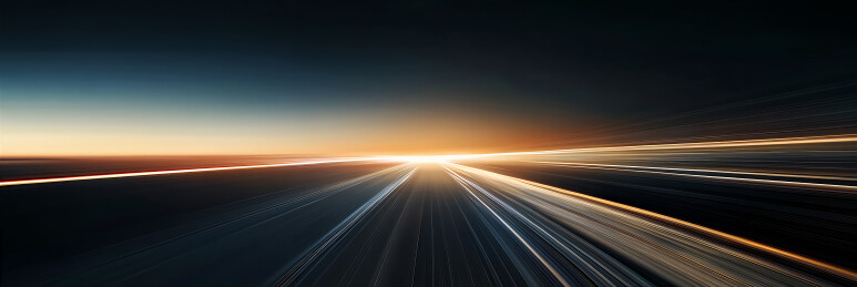 未来感高速公路光束轨迹特效