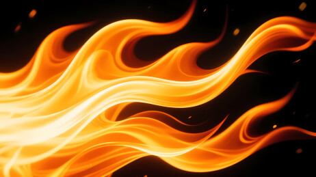 炽热火焰的动态之美