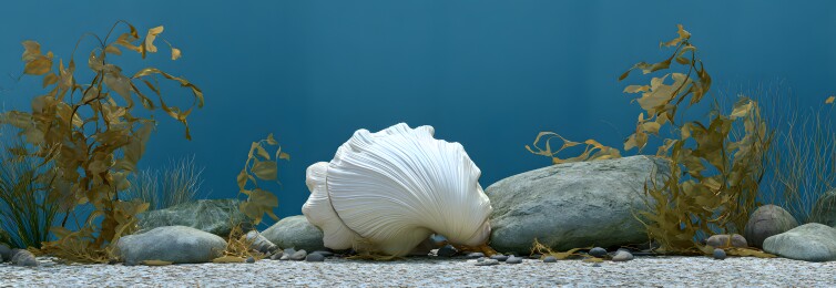 海底世界贝壳石头