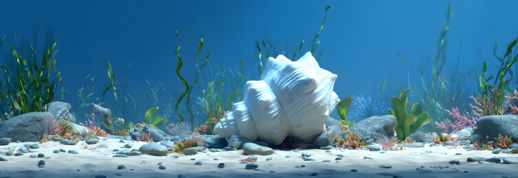 海底世界贝壳场景