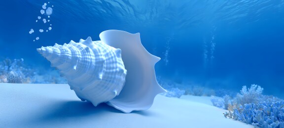 海底贝壳静谧世界