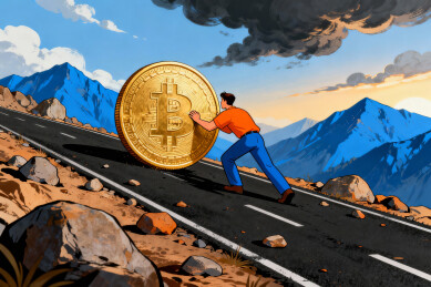 男子推比特币上山道