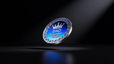 蓝色区块链代币设计展示