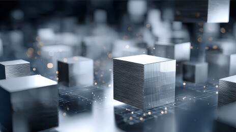 简约金属质感立方组