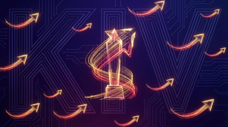 科技奖项与上升箭头