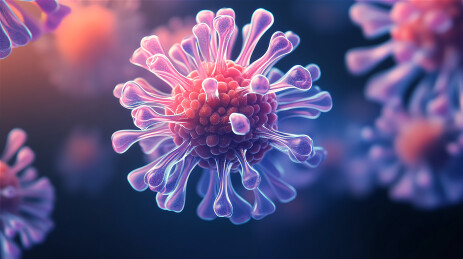 微观下的病毒细胞医疗背景