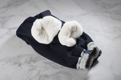 仿羊羔绒厚实保暖束口儿童毛裤