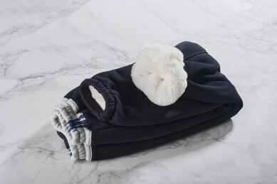 仿羊羔绒厚实保暖束口儿童毛裤