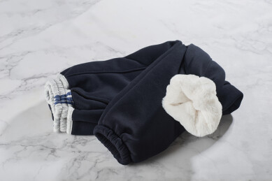 仿羊羔绒厚实保暖束口儿童毛裤