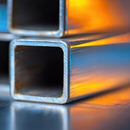 金属方管特写光影效果