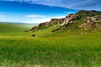 内蒙古呼伦贝尔黑山头景点自然风光
