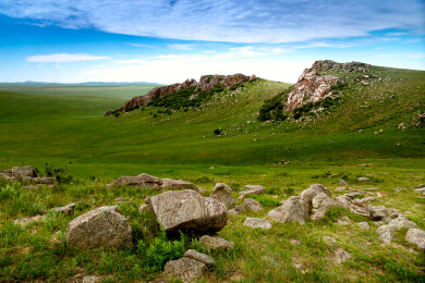 内蒙古呼伦贝尔黑山头景点自然风光
