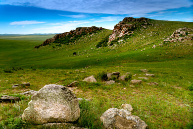 内蒙古呼伦贝尔黑山头景点自然风光