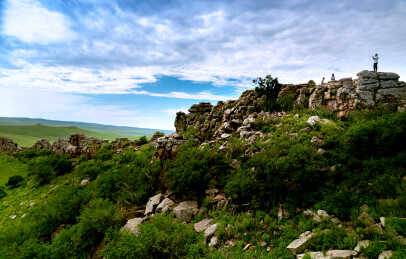 内蒙古呼伦贝尔黑山头景点自然风光