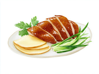 美味烤鸭配菜