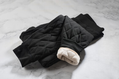 成人菱格羊毛夹棉舒适保暖裤