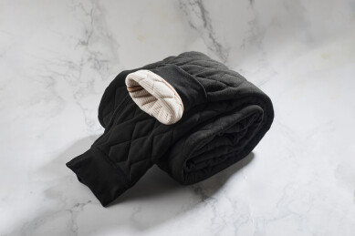 成人菱格羊毛夹棉舒适保暖裤